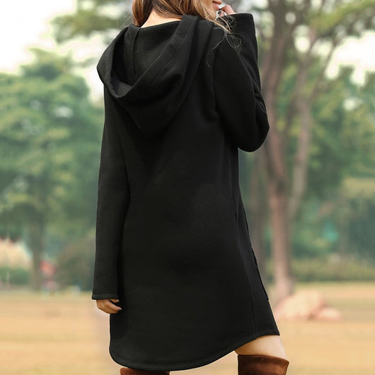 Vestido Sudadera con Capucha y Bolsillos - Image 6