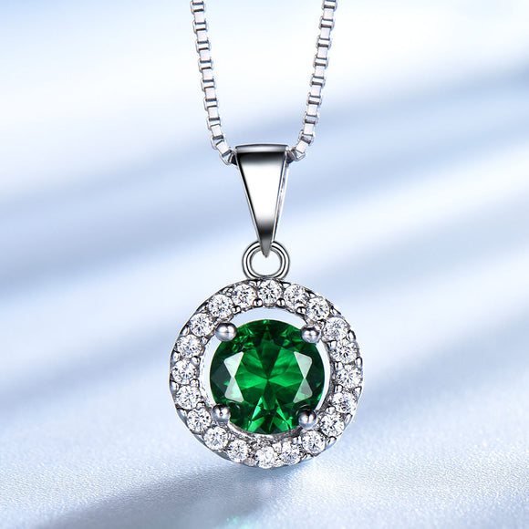 Aretes y Colgantes de Esmeralda en Plata 925 - Juego de Dos Piezas