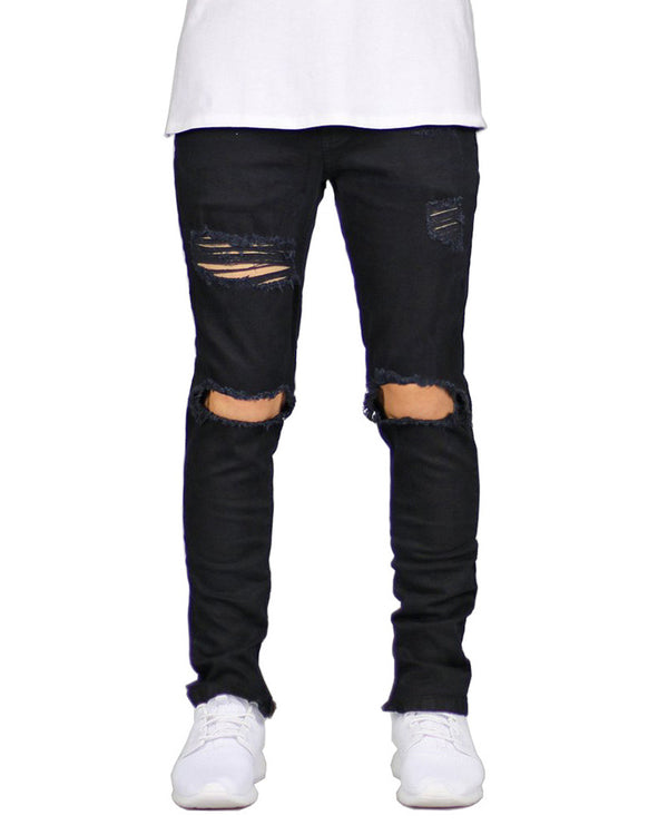 Pantalones Vaqueros Slim Rotos para Hombre - Image 4