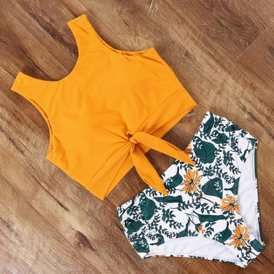 Bikini Talle Alto con Cobertura de Abdomen y Abertura Frontal - Image 13