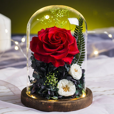 Rosa Gigante Eterna en Cúpula de Cristal - Regalo Romántico para San Valentín - Image 13