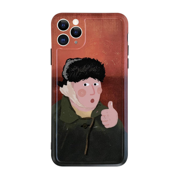 Funda de Pareja Suave para Teléfono - Diseño Minimalista Unisex