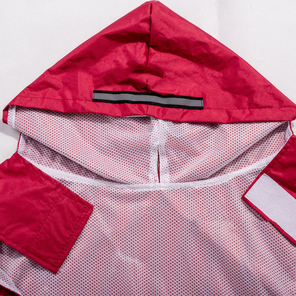 Poncho Impermeable Reflectante para Mascotas con Capucha