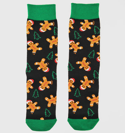 Calcetines Navideños de Algodón con Reno y Nieve - Diseño Festivo Alegre - Image 11