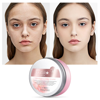 Mascarilla de Barro de Flor de Cerezo Japonés Lai Kou 80g - Hidratante y Nutritiva - Image 4