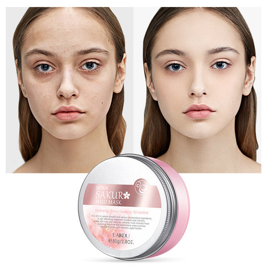 Mascarilla de Barro de Flor de Cerezo Japonés Lai Kou 80g - Hidratante y Nutritiva - Image 4