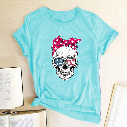 Playera Estampada Casual de Cuello Redondo - Image 8