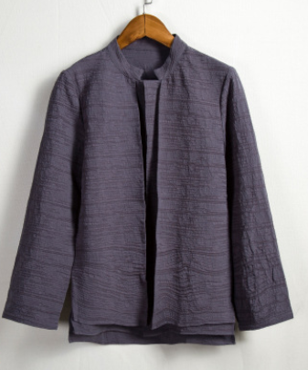 Camisa Lino Hombre Estilo Chino - Tang Suit Algodón y Lino - Image 3