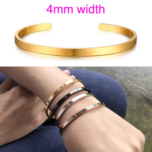 Pulsera C de 4MM para Mujer con Grabado Personalizado - Image 20