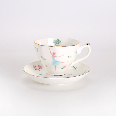 Juego de Té en Porcelana Bone China Británica con Tazas y Platos - Image 10