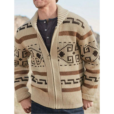 Cardigan Casual con Solapa para Hombre - Estilo Joven Versátil - Image 2