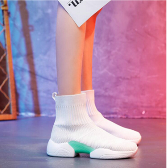 Botas Hip-hop Altas Versátiles para Mujer - Estilo Urbano Trendy