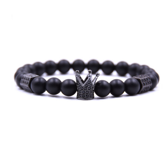 Pulsera de Cobre con Incrustación de Micro Corona y Circonita Blanca Natural - Image 14