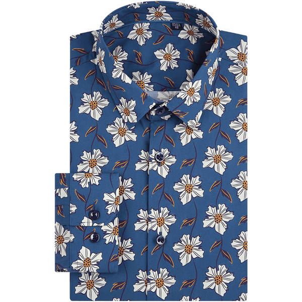 Camisa Estampada de Manga Larga para Hombre - Image 14