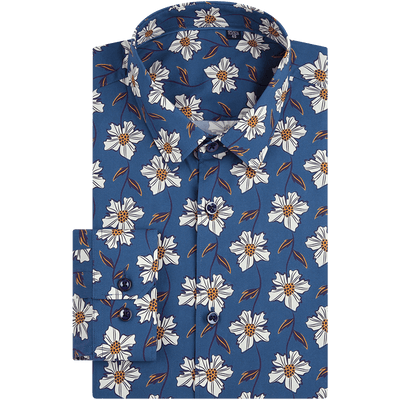 Camisa Estampada de Manga Larga para Hombre - Image 14