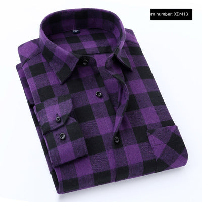 Camisa Flanela Casual de Manga Larga para Hombre - Image 9