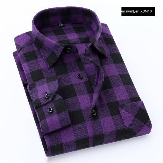Camisa Flanela Casual de Manga Larga para Hombre - Image 9
