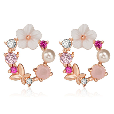 Aretes Florales Delicados para Mujer - Image 7