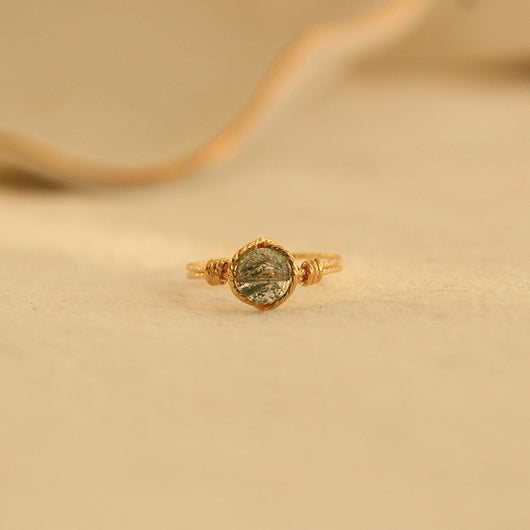 Anillo Twist Cuarzo Verde Natural - Image 3