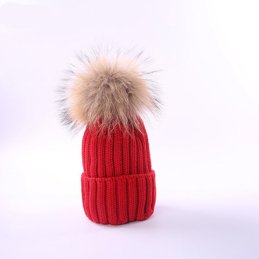 Gorro Infantil de Lana con Pompón para Otoño e Invierno - Image 14