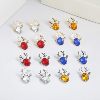 Aretes de Cristal y Asta - Diseño Elegante y Sofisticado