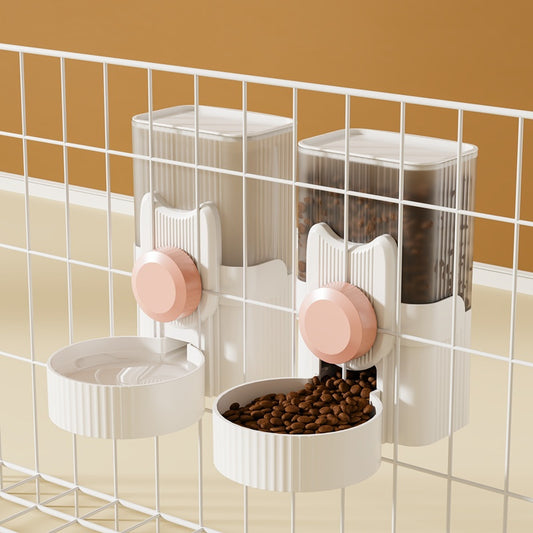 Fuente de Agua Colgante para Gatos y Comedero Automático para Perros