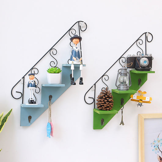 Soporte Decorativo de Pared Geométrico para Plantas y Decoración