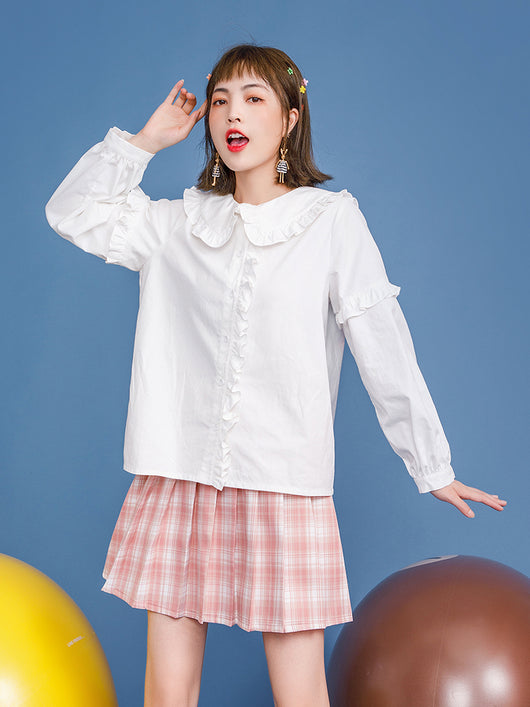 Blusa de Encaje Blanco para Niña - Diseño Elegante y Delicado - Image 11
