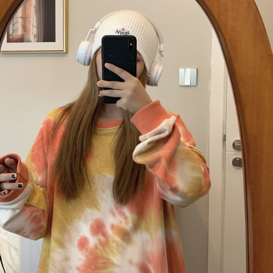 Suéter Tie-Dye para Parejas - Diseño Exclusivo para Ella - Image 2