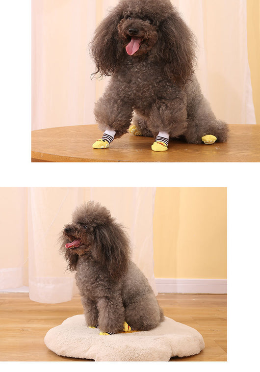 Calcetines Navideños para Perros con Diseño de Papá Noel y Reno - Image 11