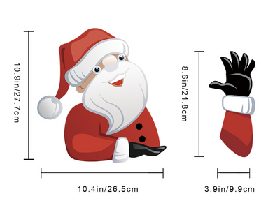 Pegatinas Navideñas Santa Claus para Parabrisas y Limpiaparabrisas - Image 36