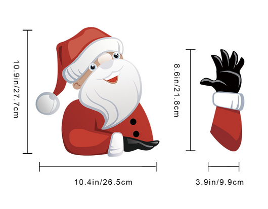 Pegatinas Navideñas Santa Claus para Parabrisas y Limpiaparabrisas - Image 36