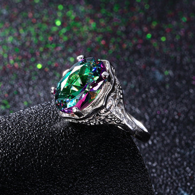 Anillo de Circonia Ovalada Multicolor - Image 7