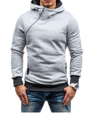 Sudadera con Cierre Oblicuo - Hoodie Deportivo Casual para Hombre - Image 6