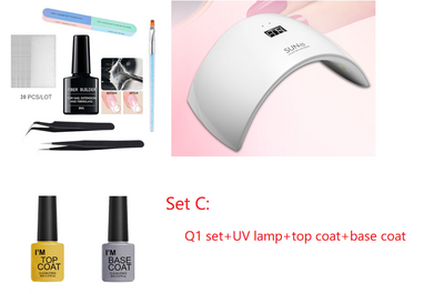 Kit de 20 Tiras de Seda Fiberglass para Extensiones de Uñas UV - Gel Constructor DIY - Image 8
