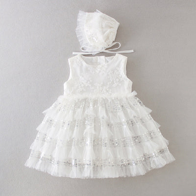 Conjunto de 3 Piezas Vestido Princesa para Bebé Niña 0-2 Años - Image 4