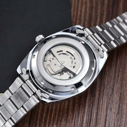Reloj Automático Tourbillon para Hombre con Fase Lunar y Acero Inoxidable - Image 4