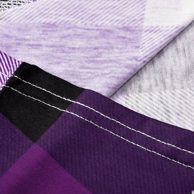 Camisa Casual de Cuadros con Escote en V y Mangas Largas - Image 16