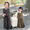 Conjunto de Tres Piezas: Chaleco Stringy Selvedge Fashionable para Niñas