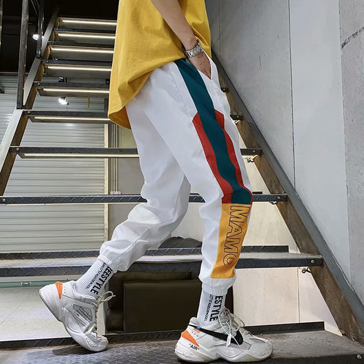 Pantalones Harem Colorblock Sueltos - Image 7