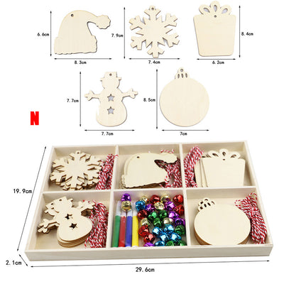 Adorno Navideño de Árbol en Madera Rústica - Image 36