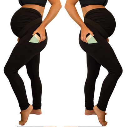 Pantalones de Maternidad Cintura Alta con Bolsillos Laterales - Image 9