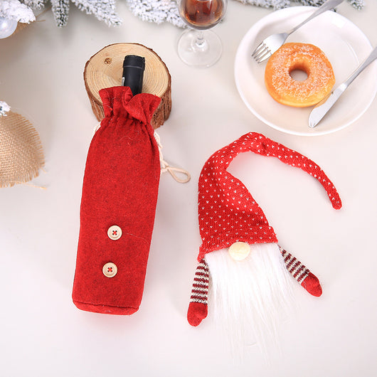 Set de Decoración Navideña para Botellas de Vino - Suministros para Hoteles y Mesas - Image 4