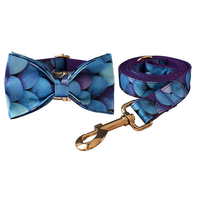 Collar para Mascota Cola de Sirena Morada con Lazo y Hebilla Metálica - Image 8