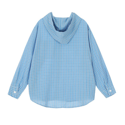 Sudadera Cuadros Holgada de Manga Larga para Hombre - Image 14