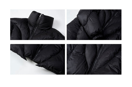 Abrigo de Invierno Grueso con Cuello de Pie Negro - Image 2