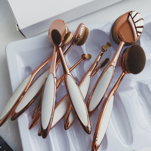 Set de Brochas de Maquillaje Oro Rosa Premium - Image 26
