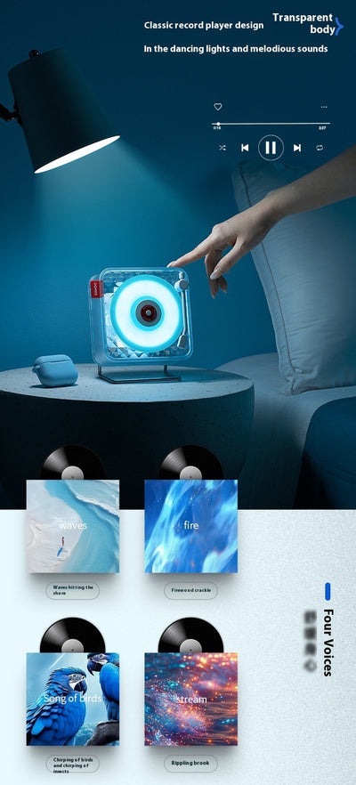 Lámpara Ambiental Bluetooth Transparente con Reproductor de Música Inalámbrico - Image 15