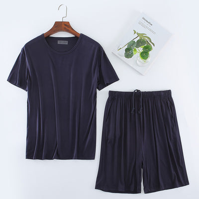 Conjunto de Pijama Modal para Hombre - Camiseta y Shorts - Image 9
