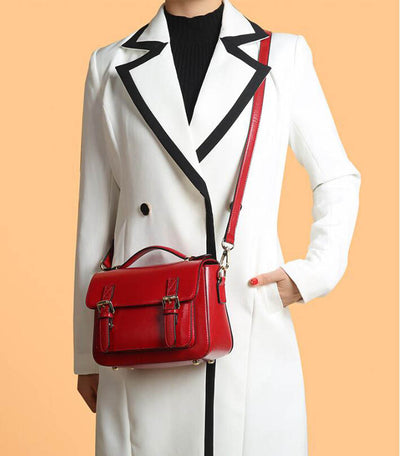 Bolso Mensajero de Cuero Genuino para Mujer - Image 17